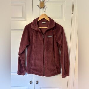 Columbia fleece zip up, size medium, very soft!